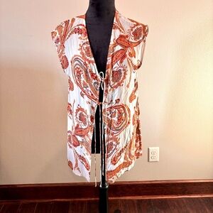 NWT Faithfull the Brand lonica Tie Top in Rayon-georgette,Small,Chic Trending